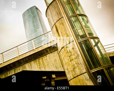 Blick auf die Stadt. Bilbao, Vizcaya, Baskisches Land, Spanien, Europa. Stockfoto