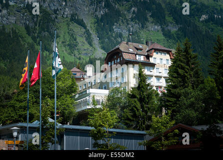 Hotel Regina in Wengen Schweiz Stockfoto