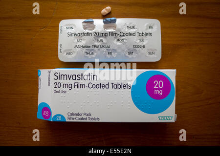 Statine - ein aktuelles und wichtiges Medikament zur Bekämpfung der Blutdruck als für den breiten Einsatz in der Bevölkerung Stockfoto