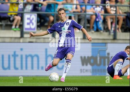 Brüssel, Belgien. 20. Juli 2014. Super Cup-Finale der belgischen Juliper Liga, zwischen Anderlecht und Lokeren.  Luka Milivojevic Credit: Action Plus Sport Bilder/Alamy Live News Stockfoto