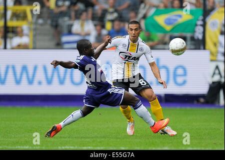 Brüssel, Belgien. 20. Juli 2014. Super Cup-Finale der belgischen Juliper Liga, zwischen Anderlecht und Lokeren.  Oyama Arthur Credit: Action Plus Sport Bilder/Alamy Live News Stockfoto