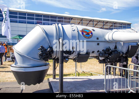 F3-5 JSF joint Strike Fighter Lightning ll Motor und Zelle anzeigen in Farnborough International Air Show 15. Juli 2014 Stockfoto