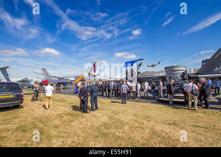 F3-5 JSF joint Strike Fighter Lightning ll Motor und Zelle anzeigen in Farnborough International Air Show 15. Juli 2014 Stockfoto