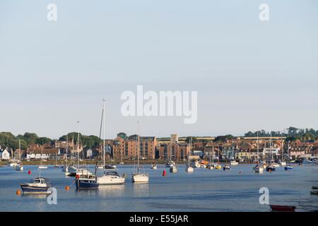 Blick auf den Hafen von Wells-Next-the-Sea, Norfolk, England, Juli Stockfoto