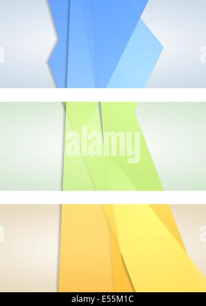Abstrakten bunten Vektor Firmen Banner Stockfoto