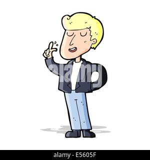 Cartoon coole Kerl schnappen von Fingern Stock Vektor
