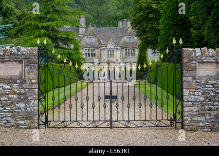 Upper Slaughter Manor House, die Cotswolds, Upper Slaughter, Glocestershire, England Stockfoto