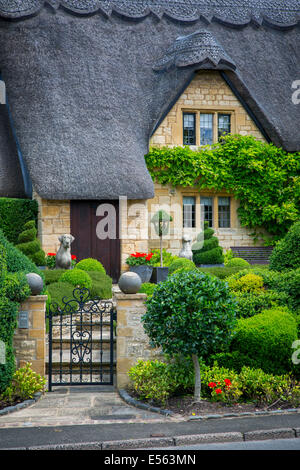 Reetdach-Ferienhaus in Chipping-Campden, Gloucestershire, England Stockfoto