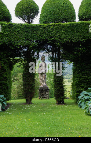 Plas Brondanw Gärten, Llanfrothen, Snowdonia, Nordwales Stockfoto