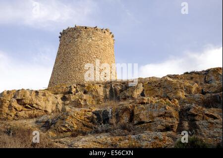 Ile Rousse, Region Balagne, Korsika (Frankreich), Genueser Turm Stockfoto