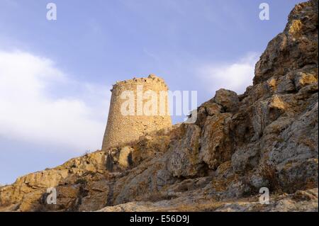 Ile Rousse, Region Balagne, Korsika (Frankreich), Genueser Turm Stockfoto