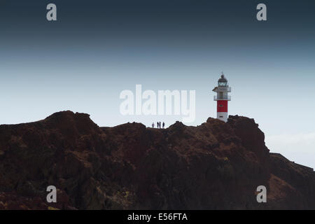 Leuchtturm in Punta Teno. Teneriffa, Kanarische Inseln, Atlantik, Spanien, Europa. Stockfoto