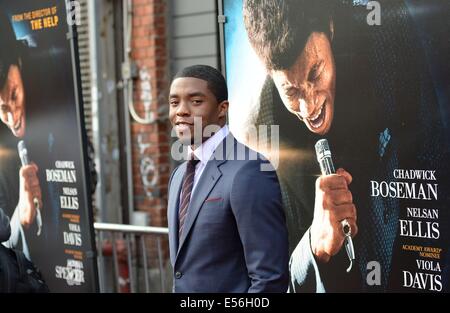 New York, USA. 21. Juli 2014. Nelsan Ellis im Ankunftsbereich für GET ON UP Premiere, Apollo Theater, New York, NY 21. Juli 2014 Credit: © Kristin Callahan/Everett Collection/Alamy Live News Stockfoto