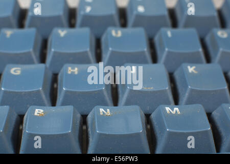 Eine schmutzige Tastatur Stockfoto