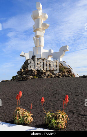 Monumento ein la Fecundidad oder Bauern Skulptur von César Manrique am Monumento al Campesino-Lanzarote-Kanarische Inseln-Spanien Stockfoto