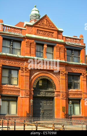 Der architektonisch bedeutenden alten Savannah Baumwollbörse, Gebäude in Savannah, GA, USA Stockfoto