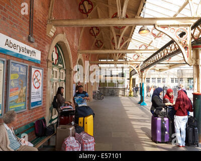 Aberystwyth Bahnhof Wales UK Stockfoto