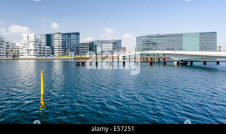 Moderne Büro- und Wohnhäuser, Kopenhagen, Dänemark Stockfoto