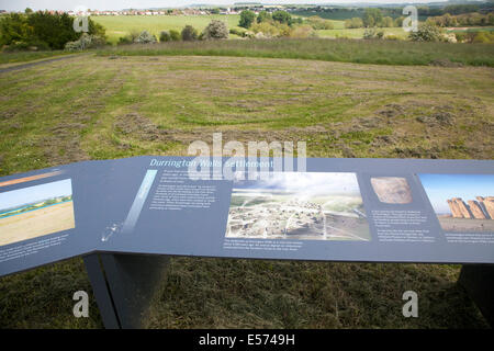 Durrington Wände neolithischer Siedlungsplatz, Amesbury, Wiltshire, England Stockfoto