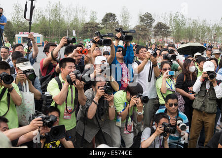 Die "Welt Fotografen Focus auf Beijing, Beijing Vision" Projekt Eröffnungsfeier, Peking, China Stockfoto