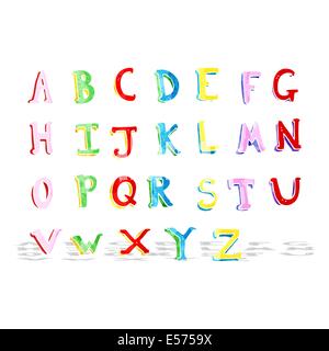 Cartoon-alphabet Stock Vektor