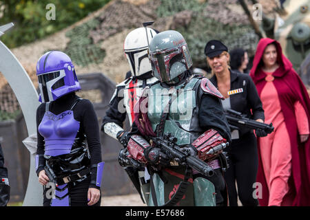 Raum Knights Event, Fantasy Festival, eine Versammlung von fantastischen Rollenspieler aus allen Arten von künstlichen Welten Stockfoto