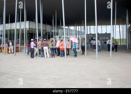 Das neue Besucherzentrum in Stonehenge, England Amesbury fertiggestellt und eröffnet im Dezember 2013 Architekten Denton Corker Marshall Stockfoto