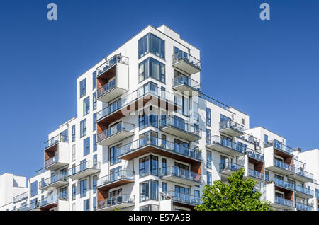 Stævnen, modernes Apartmenthaus, Amager, Kopenhagen, Dänemark Stockfoto
