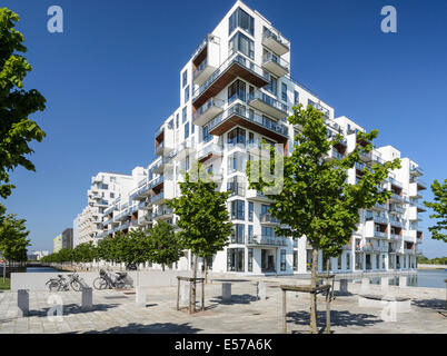 Stævnen, modernes Apartmenthaus, Amager, Kopenhagen, Dänemark Stockfoto