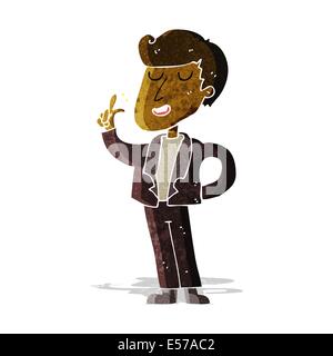 Cartoon coole Kerl schnappen von Fingern Stock Vektor