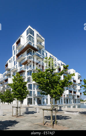 Stævnen, modernes Apartmenthaus, Amager, Kopenhagen, Dänemark Stockfoto