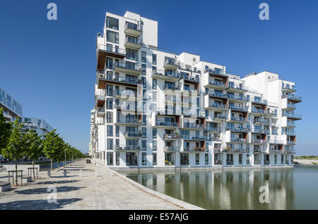 Stævnen, modernes Apartmenthaus, Amager, Kopenhagen, Dänemark Stockfoto