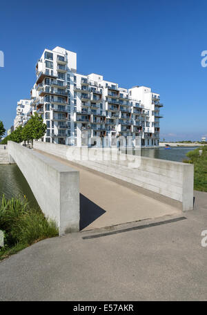 Stævnen, modernes Apartmenthaus, Amager, Kopenhagen, Dänemark Stockfoto
