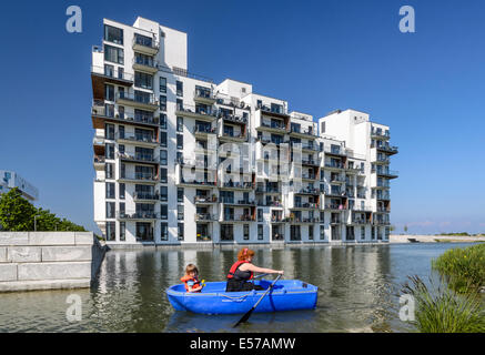 Stævnen, modernes Apartmenthaus, Amager, Kopenhagen, Dänemark Stockfoto