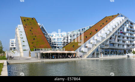 8-Tallet, modernes Apartmenthaus, Amager, Kopenhagen, Dänemark Stockfoto