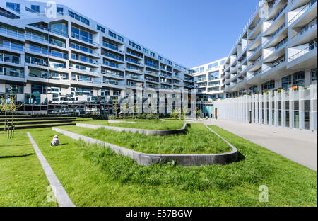8-Tallet, modernes Apartmenthaus, Amager, Kopenhagen, Dänemark Stockfoto