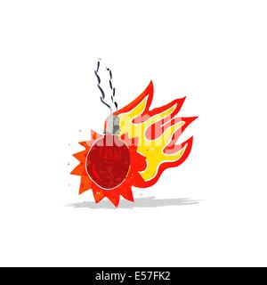 heiße Cartoon rote Glühbirne Stock Vektor