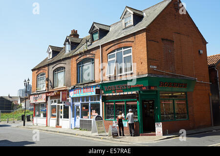 Unabhängigen Geschäften und Gastronomie, obere Orwell Street Ipswich Suffolk UK Stockfoto