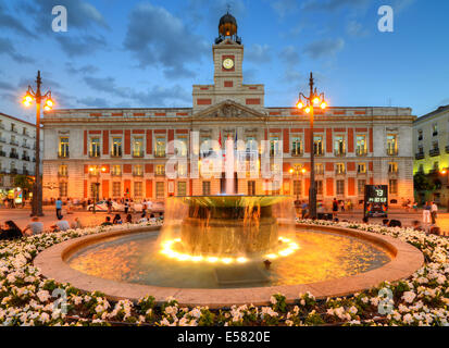 Presidencia De La Comunidad de Madrid, Antigua Casa de Correos, Büro der autonomen Gemeinschaft von Madrid, eine ehemalige post Stockfoto