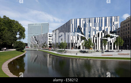 Kö-Bogen Gebäudekomplex, Architekt Daniel Libeskind, Düsseldorf, Nordrhein-Westfalen, Deutschland Stockfoto