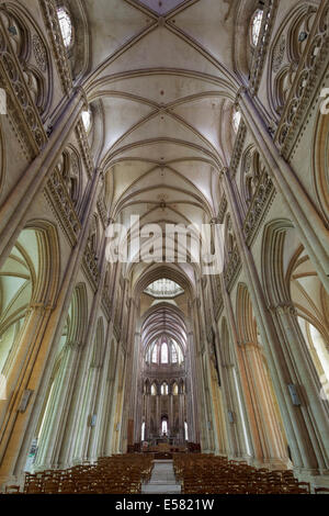 Gotische Kathedrale von Coutances, Coutances, Halbinsel Cotentin, Département Manche, Region Basse-Normandie, Frankreich Stockfoto