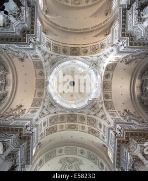 Die Kuppel der Theatine Kirche, italienischen Spätbarock, München, Upper Bavaria, Bavaria, Germany Stockfoto