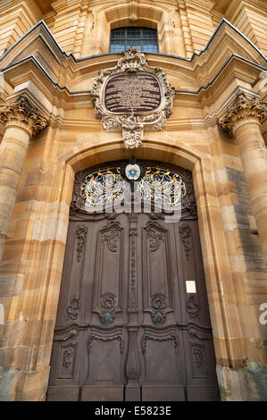 Hauptportal der Basilika der Vierzehn Nothelfer auch Basilika Vierzehnheiligen, erbaut 1743-1772 Stockfoto