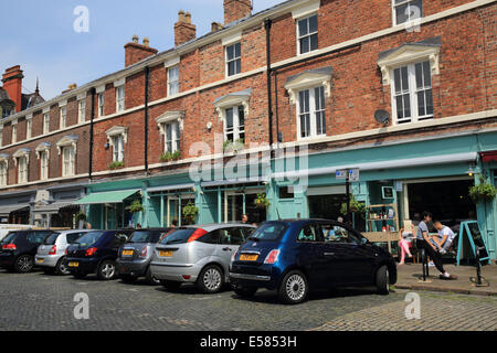 Quartier, ein italienisch inspiriert unabhängige Restaurant auf dem Kopfsteinpflaster der Falkner Street, angrenzend an Hope Street in Liverpool Stockfoto