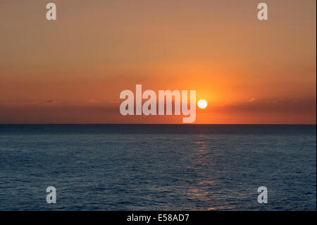 Ozean Sonnenaufgang, Côte d ' Azur Stockfoto