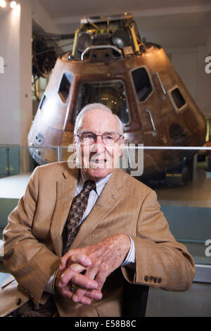 Astronauten Jim Lovell im Science Museum Stockfoto