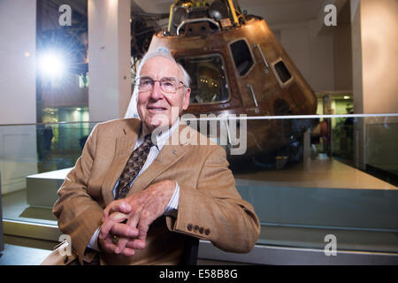 Astronauten Jim Lovell im Science Museum Stockfoto