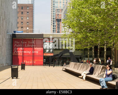New York Public Library für die darstellenden Künste, Lincoln Center, New York Stockfoto