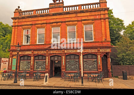 Die Red L:ion Hotel in Crich Tramway Village Stockfoto