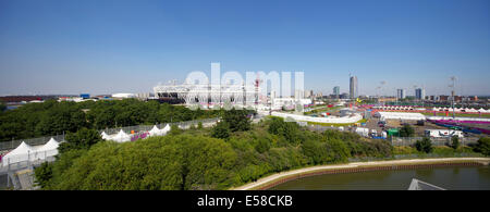 Olympia-Geländes von 419 Docht Lane, London betrachtet. Stockfoto